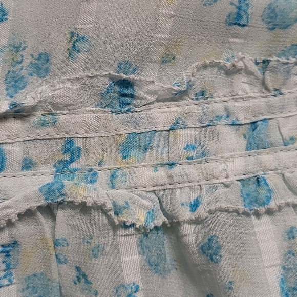 Free People Light Blue Floral Wide-Leg Palazzo Pants - Picture 8 of 16